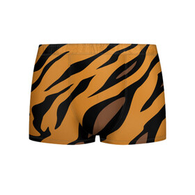 Мужские трусы 3D с принтом Шерсть тигра в Белгороде, 50% хлопок, 50% полиэстер | классическая посадка, на поясе мягкая тканевая резинка | Тематика изображения на принте: оранжевый | текстура | тигр