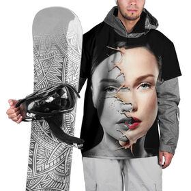 Накидка на куртку 3D с принтом Сюрреализм 3 в Белгороде, 100% полиэстер |  | Тематика изображения на принте: девушка | сюрреализм