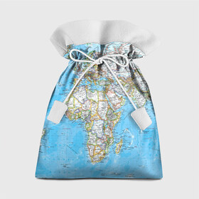 Подарочный 3D мешок с принтом Карта 2 в Белгороде, 100% полиэстер | Размер: 29*39 см | Тематика изображения на принте: map | world | карта | мир