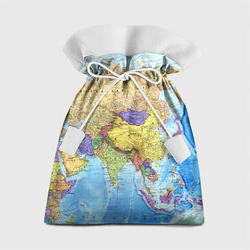 Подарочный 3D мешок с принтом Карта 10 в Белгороде, 100% полиэстер | Размер: 29*39 см | Тематика изображения на принте: map | world | карта | мир