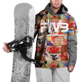 Накидка на куртку 3D с принтом Волейбол 1 в Белгороде, 100% полиэстер |  | fiv3 | volleyball | волейбол