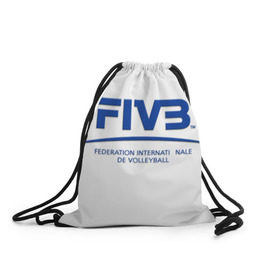 Рюкзак-мешок 3D с принтом Волейбол 3 в Белгороде, 100% полиэстер | плотность ткани — 200 г/м2, размер — 35 х 45 см; лямки — толстые шнурки, застежка на шнуровке, без карманов и подкладки | fiv3 | volleyball | волейбол