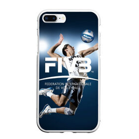 Чехол для iPhone 7Plus/8 Plus матовый с принтом Волейбол 4 в Белгороде, Силикон | Область печати: задняя сторона чехла, без боковых панелей | fiv3 | volleyball | волейбол