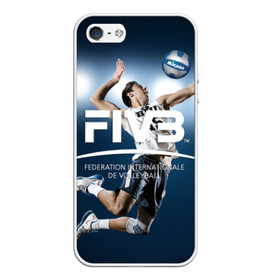 Чехол для iPhone 5/5S матовый с принтом Волейбол 4 в Белгороде, Силикон | Область печати: задняя сторона чехла, без боковых панелей | fiv3 | volleyball | волейбол