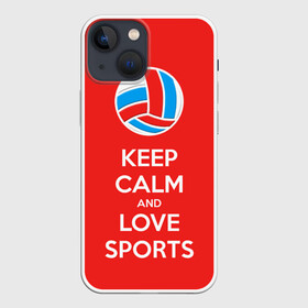 Чехол для iPhone 13 mini с принтом Волейбол 5 в Белгороде,  |  | keep calm | volleyball | волейбол