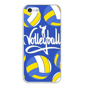 Чехол для iPhone 5/5S матовый с принтом Волейбол 6 в Белгороде, Силикон | Область печати: задняя сторона чехла, без боковых панелей | volleyball | волейбол