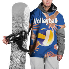 Накидка на куртку 3D с принтом Волейбол 24 в Белгороде, 100% полиэстер |  | volleyball | волейбол