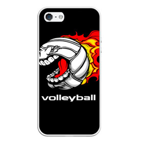 Чехол для iPhone 5/5S матовый с принтом Волейбол 26 в Белгороде, Силикон | Область печати: задняя сторона чехла, без боковых панелей | volleyball | волейбол