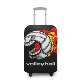 Чехол для чемодана 3D с принтом Волейбол 26 в Белгороде, 86% полиэфир, 14% спандекс | двустороннее нанесение принта, прорези для ручек и колес | volleyball | волейбол