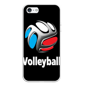 Чехол для iPhone 5/5S матовый с принтом Волейбол 29 в Белгороде, Силикон | Область печати: задняя сторона чехла, без боковых панелей | volleyball | волейбол