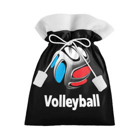 Подарочный 3D мешок с принтом Волейбол 29 в Белгороде, 100% полиэстер | Размер: 29*39 см | volleyball | волейбол