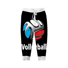 Детские брюки 3D с принтом Волейбол 29 в Белгороде, 100% полиэстер | манжеты по низу, эластичный пояс регулируется шнурком, по бокам два кармана без застежек, внутренняя часть кармана из мелкой сетки | volleyball | волейбол