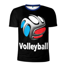 Мужская футболка 3D спортивная с принтом Волейбол 29 в Белгороде, 100% полиэстер с улучшенными характеристиками | приталенный силуэт, круглая горловина, широкие плечи, сужается к линии бедра | volleyball | волейбол