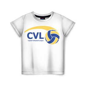 Детская футболка 3D с принтом Волейбол 39 в Белгороде, 100% гипоаллергенный полиэфир | прямой крой, круглый вырез горловины, длина до линии бедер, чуть спущенное плечо, ткань немного тянется | cvl | volleyball | волейбол