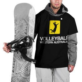 Накидка на куртку 3D с принтом Волейбол 67 в Белгороде, 100% полиэстер |  | volleyball | western australia | волейбол