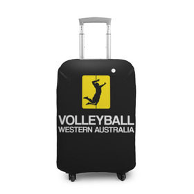 Чехол для чемодана 3D с принтом Волейбол 67 в Белгороде, 86% полиэфир, 14% спандекс | двустороннее нанесение принта, прорези для ручек и колес | volleyball | western australia | волейбол
