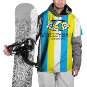 Накидка на куртку 3D с принтом Волейбол 69 в Белгороде, 100% полиэстер |  | Тематика изображения на принте: tournament | volleyball | волейбол