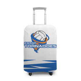 Чехол для чемодана 3D с принтом Волейбол 73 в Белгороде, 86% полиэфир, 14% спандекс | двустороннее нанесение принта, прорези для ручек и колес | foton tornadoes | volleyball | волейбол
