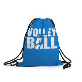 Рюкзак-мешок 3D с принтом Волейбол 77 в Белгороде, 100% полиэстер | плотность ткани — 200 г/м2, размер — 35 х 45 см; лямки — толстые шнурки, застежка на шнуровке, без карманов и подкладки | volleyball | волейбол