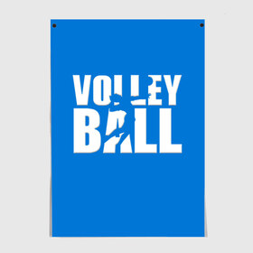 Постер с принтом Волейбол 77 в Белгороде, 100% бумага
 | бумага, плотность 150 мг. Матовая, но за счет высокого коэффициента гладкости имеет небольшой блеск и дает на свету блики, но в отличии от глянцевой бумаги не покрыта лаком | volleyball | волейбол
