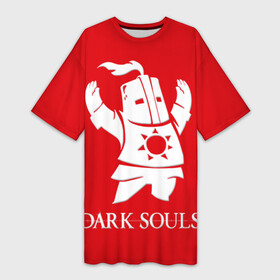 Платье-футболка 3D с принтом Dark Souls 1 в Белгороде,  |  | dark souls | praise the sun | you died | дарк соулс