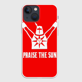 Чехол для iPhone 13 mini с принтом Dark Souls 4 в Белгороде,  |  | dark souls | praise the sun | you died | дарк соулс