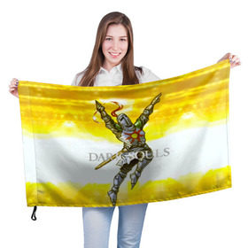 Флаг 3D с принтом Dark Souls 9 в Белгороде, 100% полиэстер | плотность ткани — 95 г/м2, размер — 67 х 109 см. Принт наносится с одной стороны | dark souls | praise the sun | you died | дарк соулс