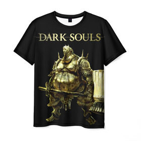 Мужская футболка 3D с принтом Dark Souls 11 в Белгороде, 100% полиэфир | прямой крой, круглый вырез горловины, длина до линии бедер | dark souls | praise the sun | you died | дарк соулс