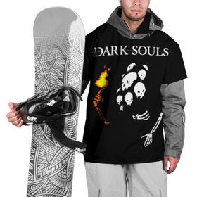 Накидка на куртку 3D с принтом Dark Souls 13 в Белгороде, 100% полиэстер |  | dark souls | praise the sun | you died | дарк соулс