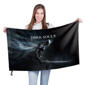Флаг 3D с принтом Dark Souls 15 в Белгороде, 100% полиэстер | плотность ткани — 95 г/м2, размер — 67 х 109 см. Принт наносится с одной стороны | dark souls | praise the sun | you died | дарк соулс