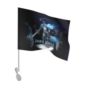 Флаг для автомобиля с принтом Dark Souls 17 в Белгороде, 100% полиэстер | Размер: 30*21 см | dark souls | praise the sun | you died | дарк соулс
