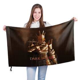 Флаг 3D с принтом Dark Souls 23 в Белгороде, 100% полиэстер | плотность ткани — 95 г/м2, размер — 67 х 109 см. Принт наносится с одной стороны | dark souls | praise the sun | you died | дарк соулс