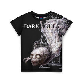 Детская футболка 3D с принтом Dark Souls 31 в Белгороде, 100% гипоаллергенный полиэфир | прямой крой, круглый вырез горловины, длина до линии бедер, чуть спущенное плечо, ткань немного тянется | dark souls | praise the sun | you died | дарк соулс