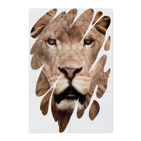 Магнитный плакат 2Х3 с принтом Грозный лев в Белгороде, Полимерный материал с магнитным слоем | 6 деталей размером 9*9 см | leo | lion | власть | вырез | дикая кошка | животное | зверь | король джунглей | лев | лик | мощь | мудрость | охотник | сила | след | хищник | царь зверей