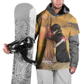 Накидка на куртку 3D с принтом Hug в Белгороде, 100% полиэстер |  | Тематика изображения на принте: anime | asuna | kirito | sword art online | асуна | кирито | мастера меча онлайн