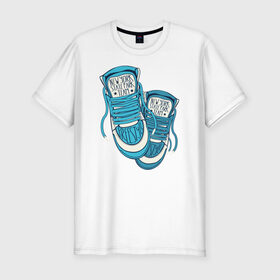 Мужская футболка премиум с принтом Sneakers в Белгороде, 92% хлопок, 8% лайкра | приталенный силуэт, круглый вырез ворота, длина до линии бедра, короткий рукав | 