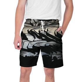Мужские шорты 3D с принтом Black Desert в Белгороде,  полиэстер 100% | прямой крой, два кармана без застежек по бокам. Мягкая трикотажная резинка на поясе, внутри которой широкие завязки. Длина чуть выше колен | black desert