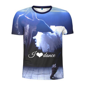 Мужская футболка 3D спортивная с принтом Танец в Белгороде, 100% полиэстер с улучшенными характеристиками | приталенный силуэт, круглая горловина, широкие плечи, сужается к линии бедра | балерина | девушка | пуанты | свет | танец