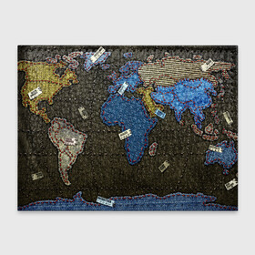 Обложка для студенческого билета с принтом Мир джинс в Белгороде, натуральная кожа | Размер: 11*8 см; Печать на всей внешней стороне | Тематика изображения на принте: земля | континенты | планета