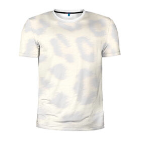 Мужская футболка 3D спортивная с принтом Тусклые пятна в Белгороде, 100% полиэстер с улучшенными характеристиками | приталенный силуэт, круглая горловина, широкие плечи, сужается к линии бедра | леопард | пятна