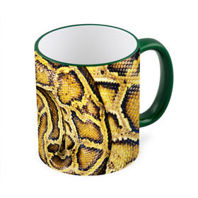 Кружка 3D с принтом Змея в Белгороде, керамика | ёмкость 330 мл | Тематика изображения на принте: snake | анаконда | гадюка | змеиная | змея | кобра | кожа | кожура | удав | уж | червь | червяк | яд