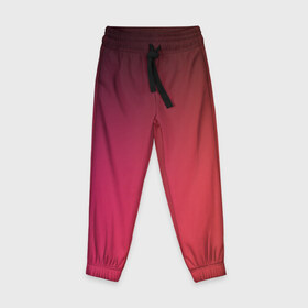 Детские брюки 3D с принтом Размытие в Белгороде, 100% полиэстер | манжеты по низу, эластичный пояс регулируется шнурком, по бокам два кармана без застежек, внутренняя часть кармана из мелкой сетки | красный | размытый фон | розовый