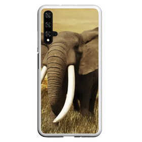 Чехол для Honor 20 с принтом Могучий слон в Белгороде, Силикон | Область печати: задняя сторона чехла, без боковых панелей | elephant | африка | бивни | джунгли | мамонт | савана | сафари | слон | хобот
