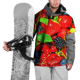 Накидка на куртку 3D с принтом Ягоды в Белгороде, 100% полиэстер |  | Тематика изображения на принте: малина | ягода | ягодка | ягодная