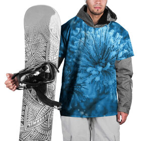 Накидка на куртку 3D с принтом Оледенение в Белгороде, 100% полиэстер |  | зима | иней | снег | снежный