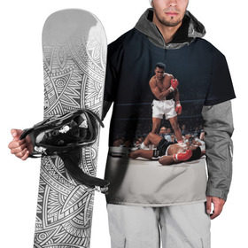 Накидка на куртку 3D с принтом Muhammad Ali в Белгороде, 100% полиэстер |  | impossible is nothing | muhammad ali | бокс | боксёр | мохаммед али | спорт
