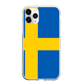 Чехол для iPhone 11 Pro матовый с принтом Швеция в Белгороде, Силикон |  | сборная | футбол