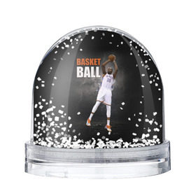 Водяной шар с принтом Basketball в Белгороде, Пластик | Изображение внутри шара печатается на глянцевой фотобумаге с двух сторон | nba | баскетбол | баскетболист | спорт