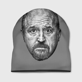 Шапка 3D с принтом Louis CK в Белгороде, 100% полиэстер | универсальный размер, печать по всей поверхности изделия | louis ck | stand up | луи си кей | стенд ап | стоя