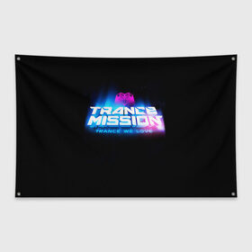 Флаг-баннер с принтом Trancemission 2 в Белгороде, 100% полиэстер | размер 67 х 109 см, плотность ткани — 95 г/м2; по краям флага есть четыре люверса для крепления | trancemission |   |  trance mission | транс миссия | трансмиссия